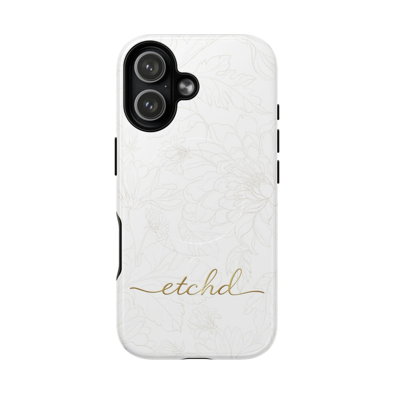 Etchd Signature White Magnetic Phone Case-zoom-