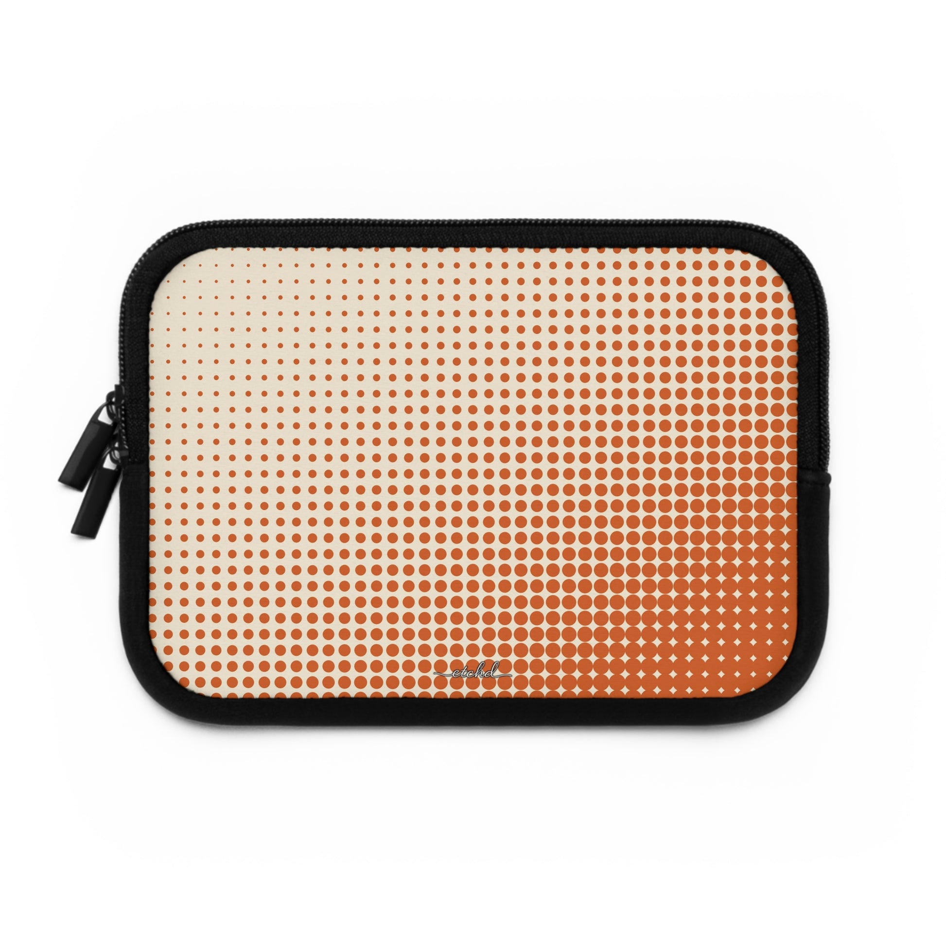 Tangerine Halftone Laptophülle-2