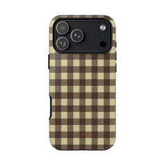 Butter & Brown Gingham Phone Case by etchd, view 59