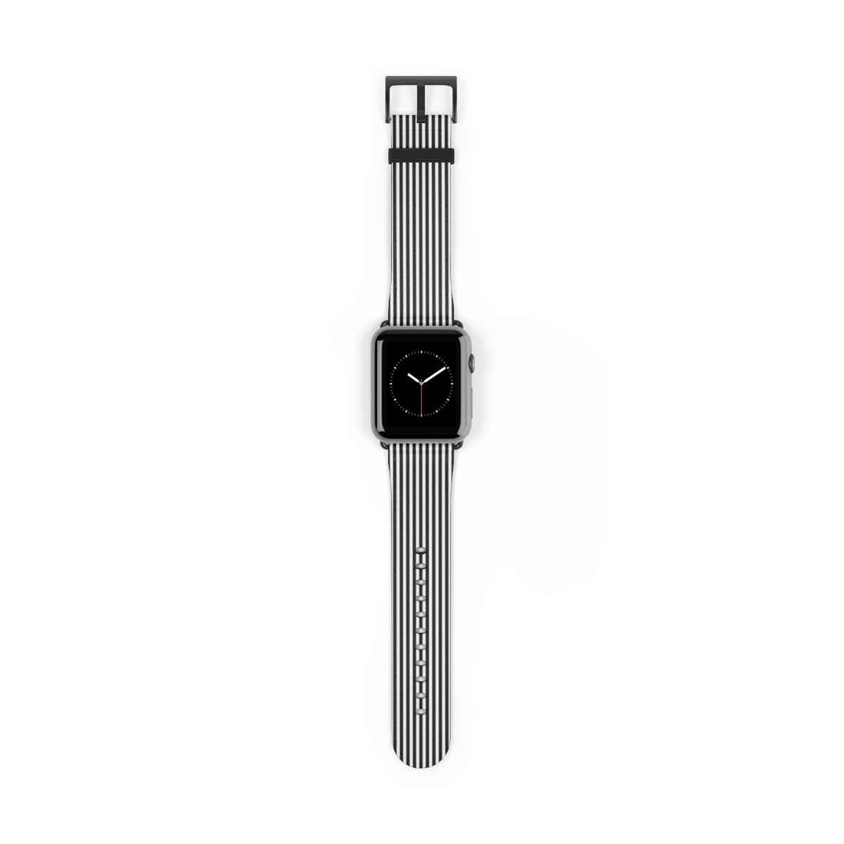Black & White Striped Correa para smartwatch de etchd, vista 2