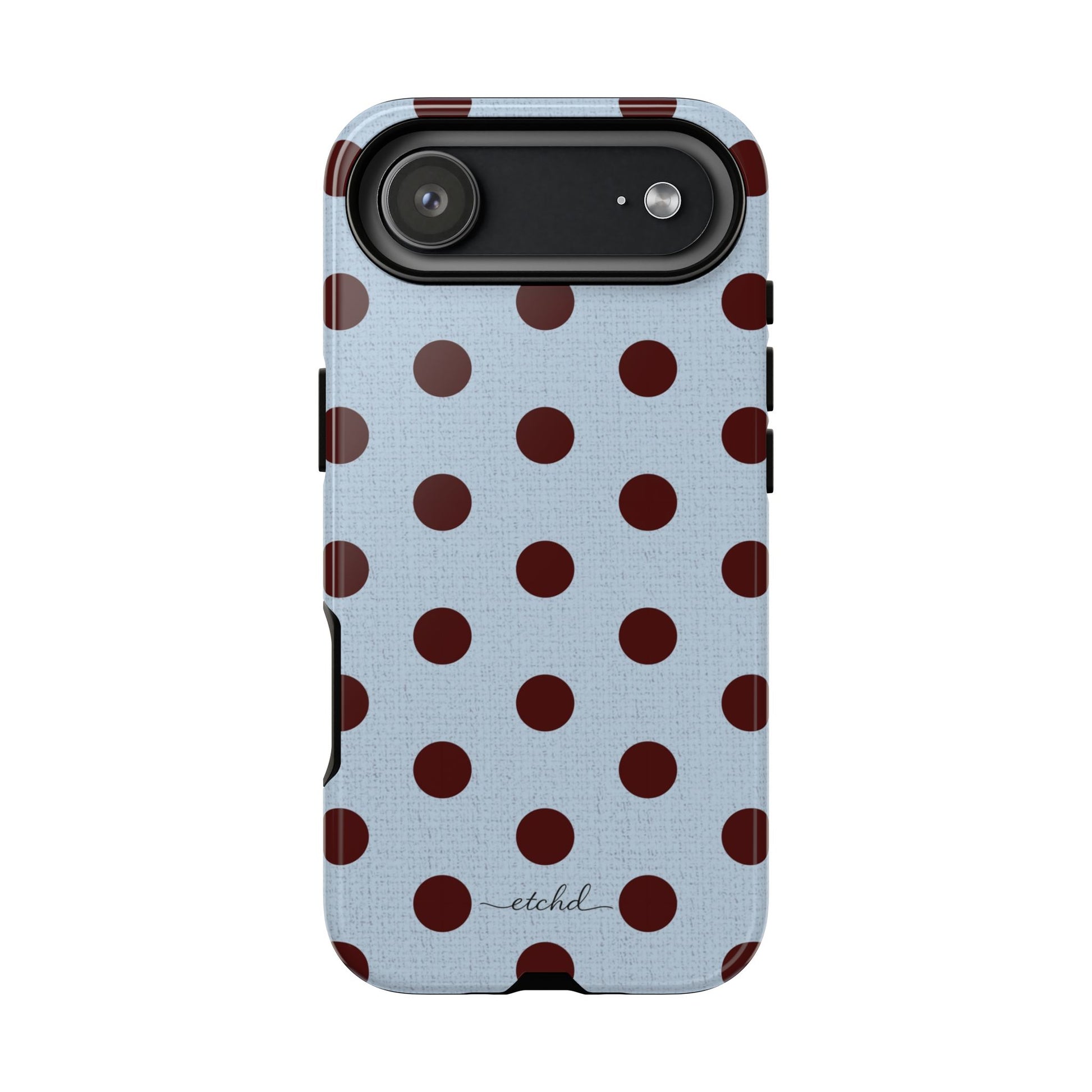 Blue & Cherry Polka Dot Phone Case by etchd, view 40
