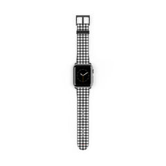 Black & White Gingham Cinturino per smartwatch di etchd