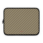 Butter & Brown Striped Diagonal Custodia per laptop