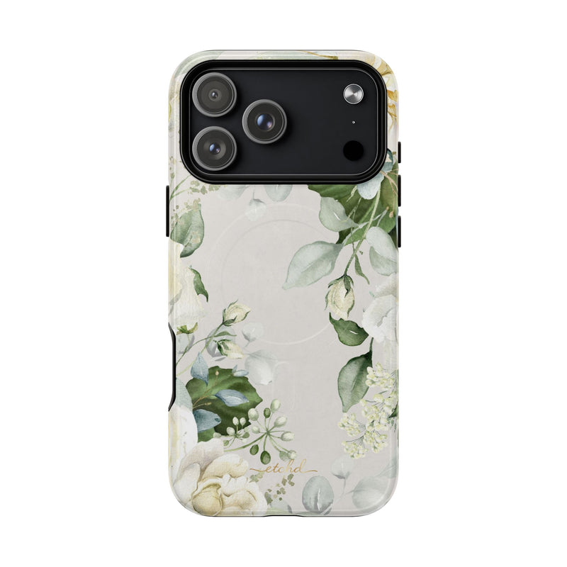 White Roses Magnetic Phone Case by etchd, view 16