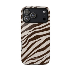 Brown Zebra Phone Case by etchd, view 59