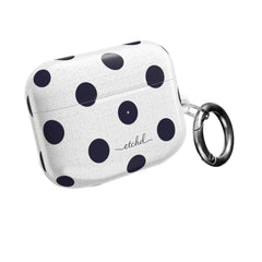 Navy & White Polka Dot AirPod Case by etchd, view 8