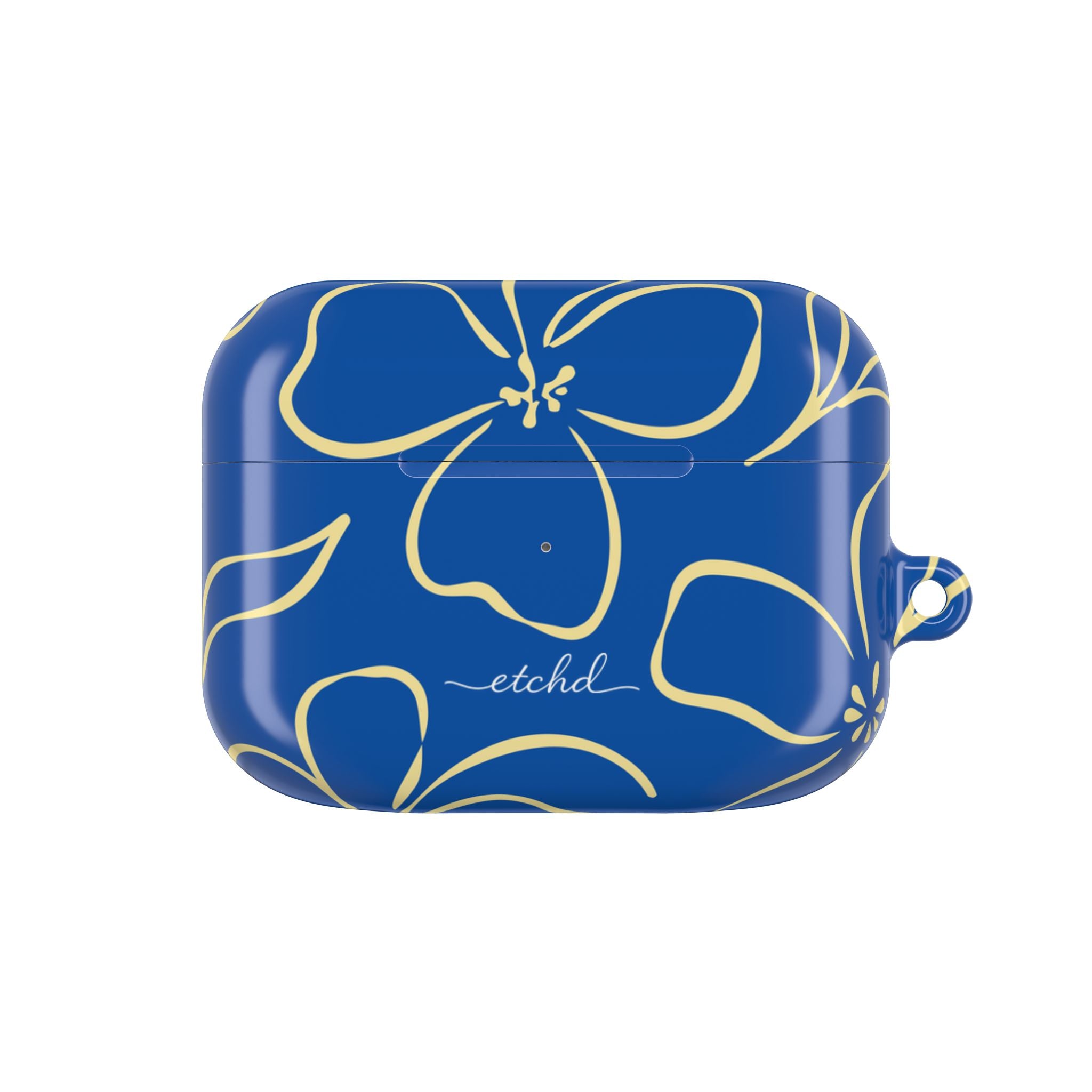 Cobalt & Butter Floral AirPod Case by etchd