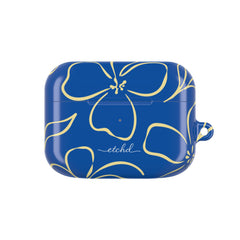 Cobalt & Butter Floral AirPod Case by etchd