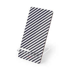 Navy & White Striped Diagonal Phone Stand by etchd