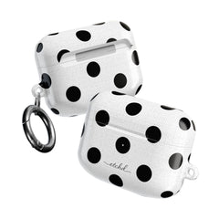 Black & White Polka Dot AirPod Case by etchd, view 10