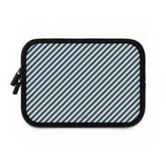 Cobalt And Butter Diagonal Laptop Sleeve by etchd, view 2