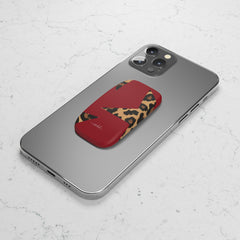 Red & Leopard Stars Click-On Phone Grip by etchd, view 8
