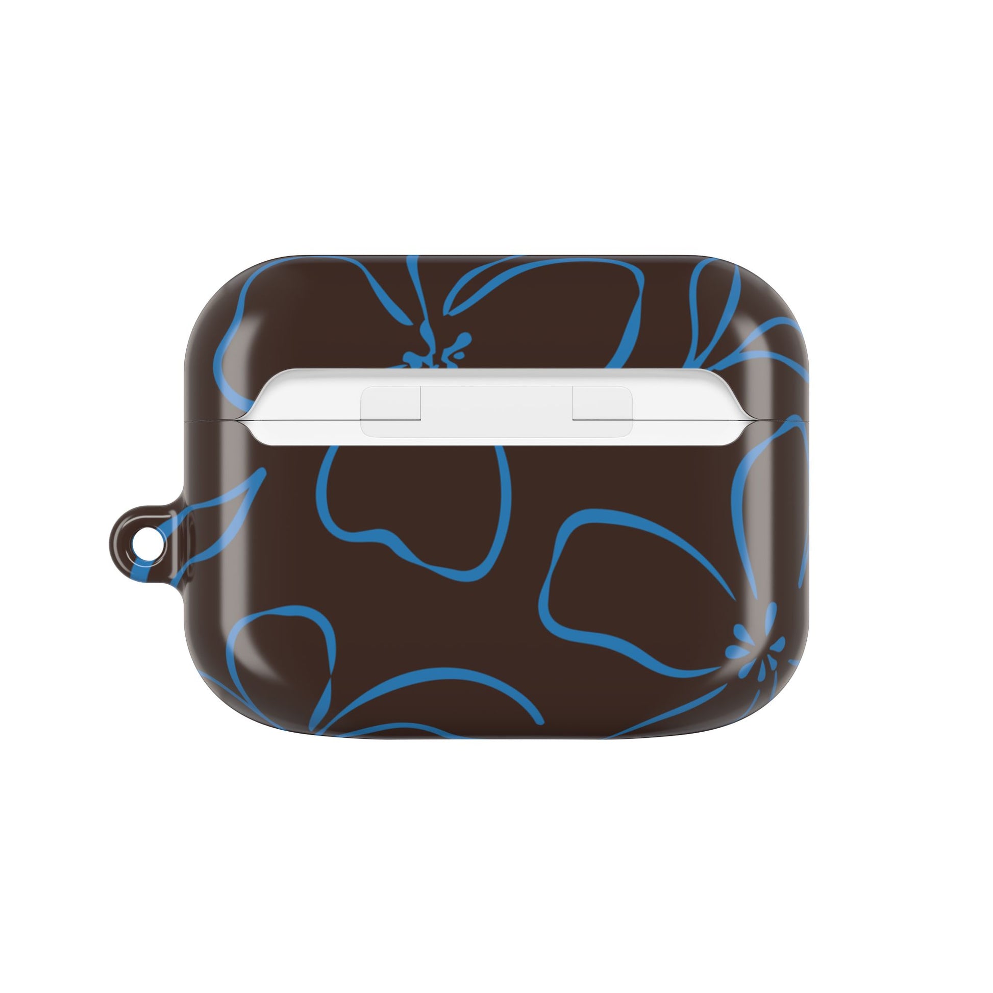 Espresso & Cerulean Floral AirPod Case by etchd, view 7