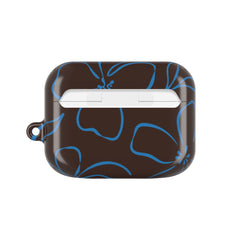 Espresso & Cerulean Floral AirPod Case by etchd, view 7