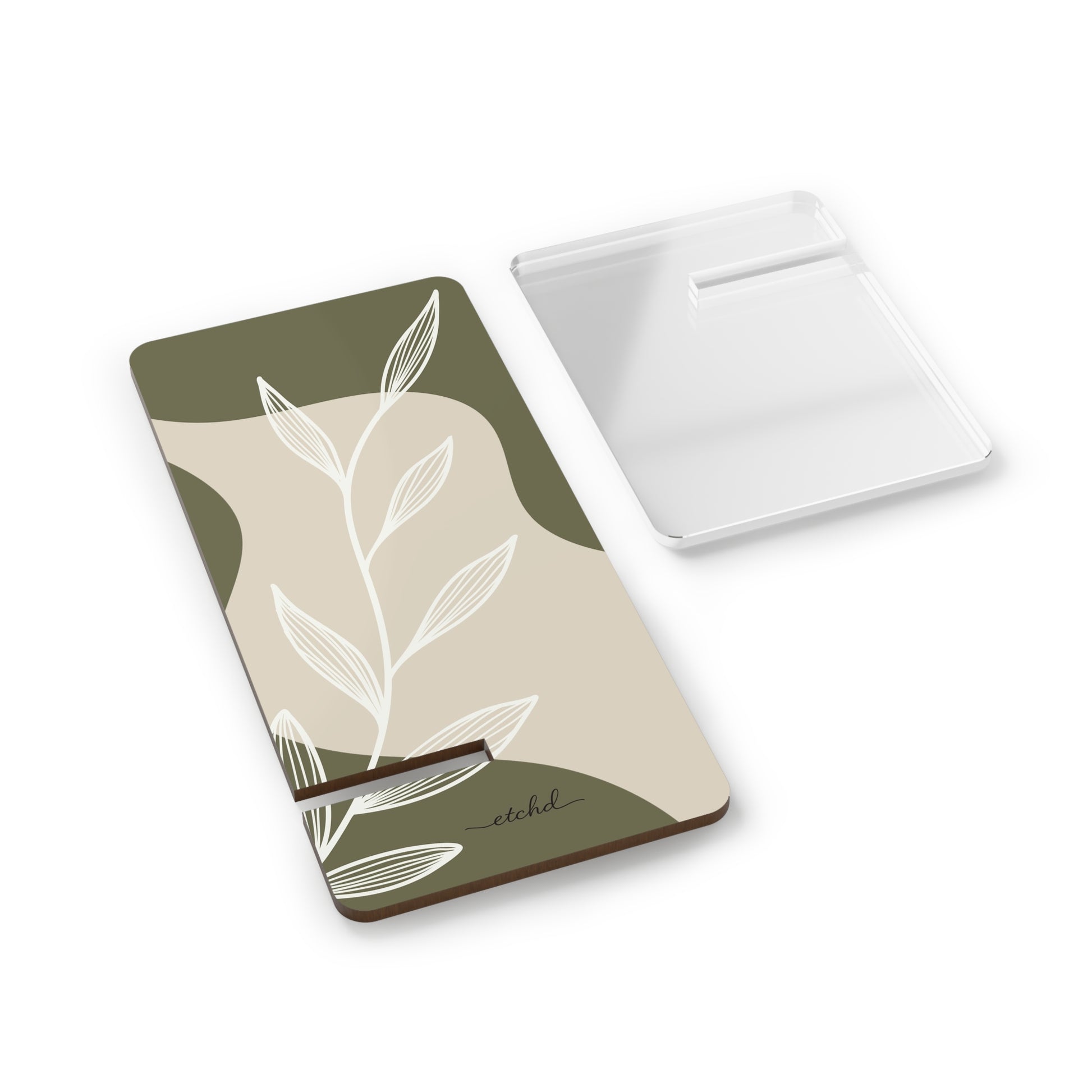 Olive Leaf Phone Stand by etchd, view 2