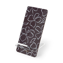 Plum & Blue Floral Phone Stand by etchd