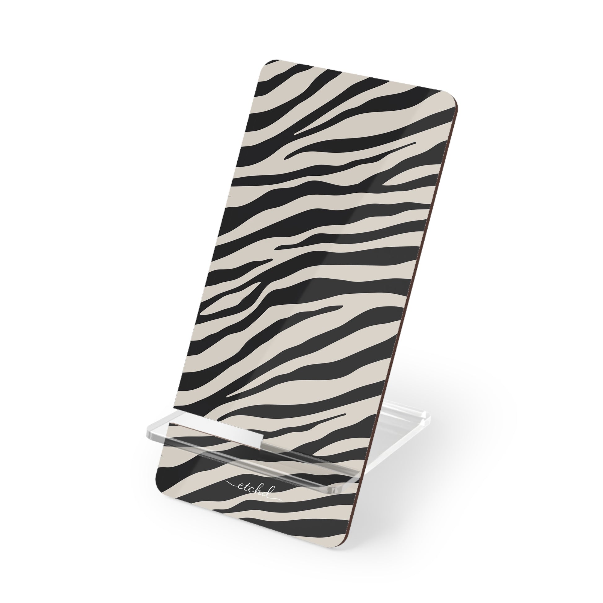 Zebra Print Phone Stand by etchd