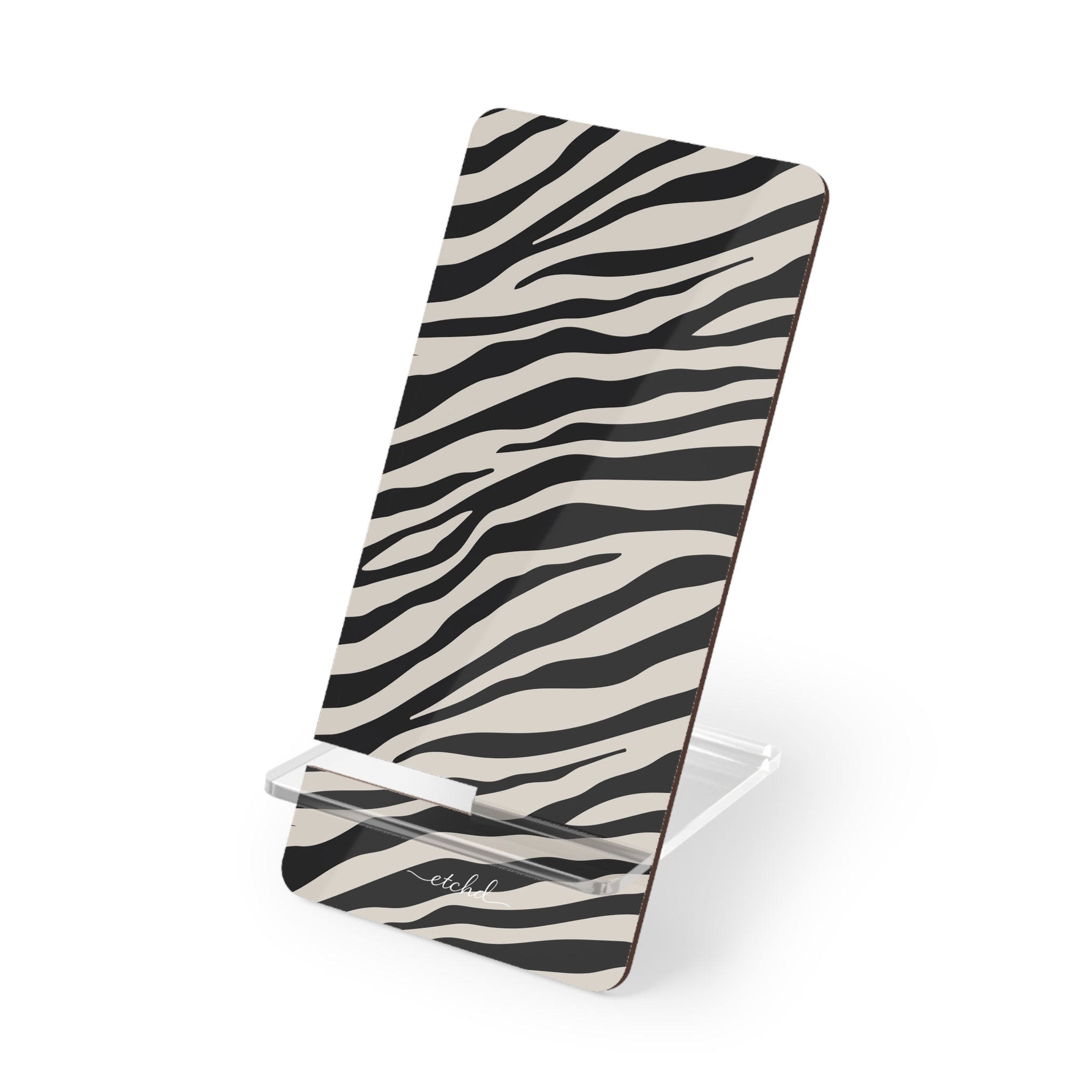 Zebra Print Phone Stand by etchd