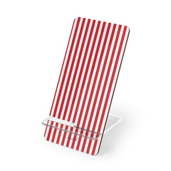Classic Red & White Striped Soporte para móvil de etchd