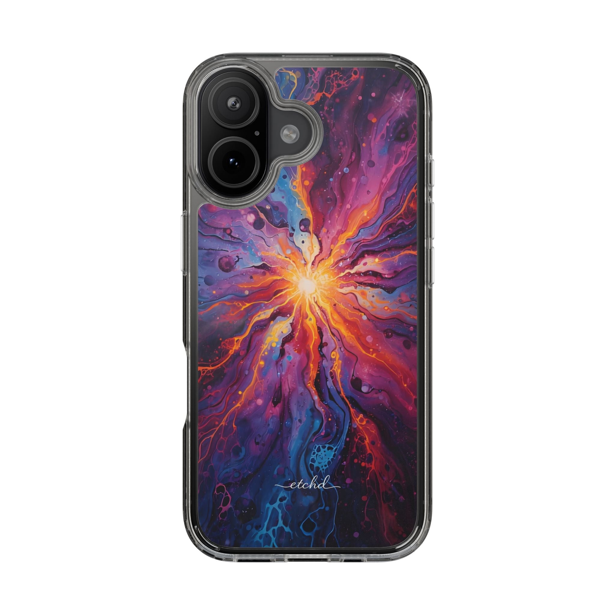 Supernova Clear Phone Case by etchd, view 35