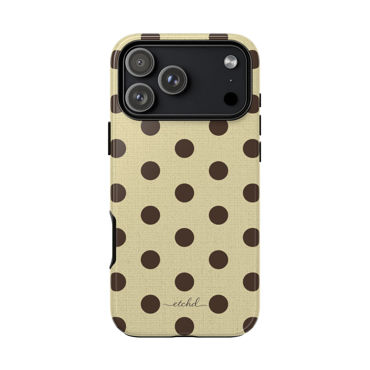 Butter & Brown Polka Dot Phone Case by etchd, view 59
