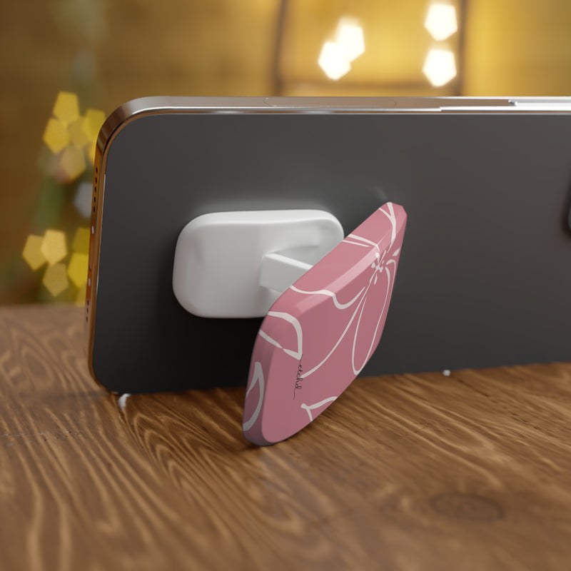 Blush & Cream Floral Click-On Phone Grip by etchd, view 4