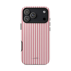 Blush & Cream Striped Phone Case by etchd, view 59