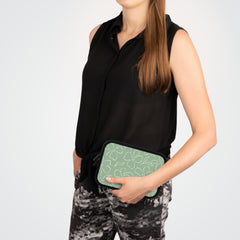Sage & Cream Floral Laptop Sleeve by etchd, view 15