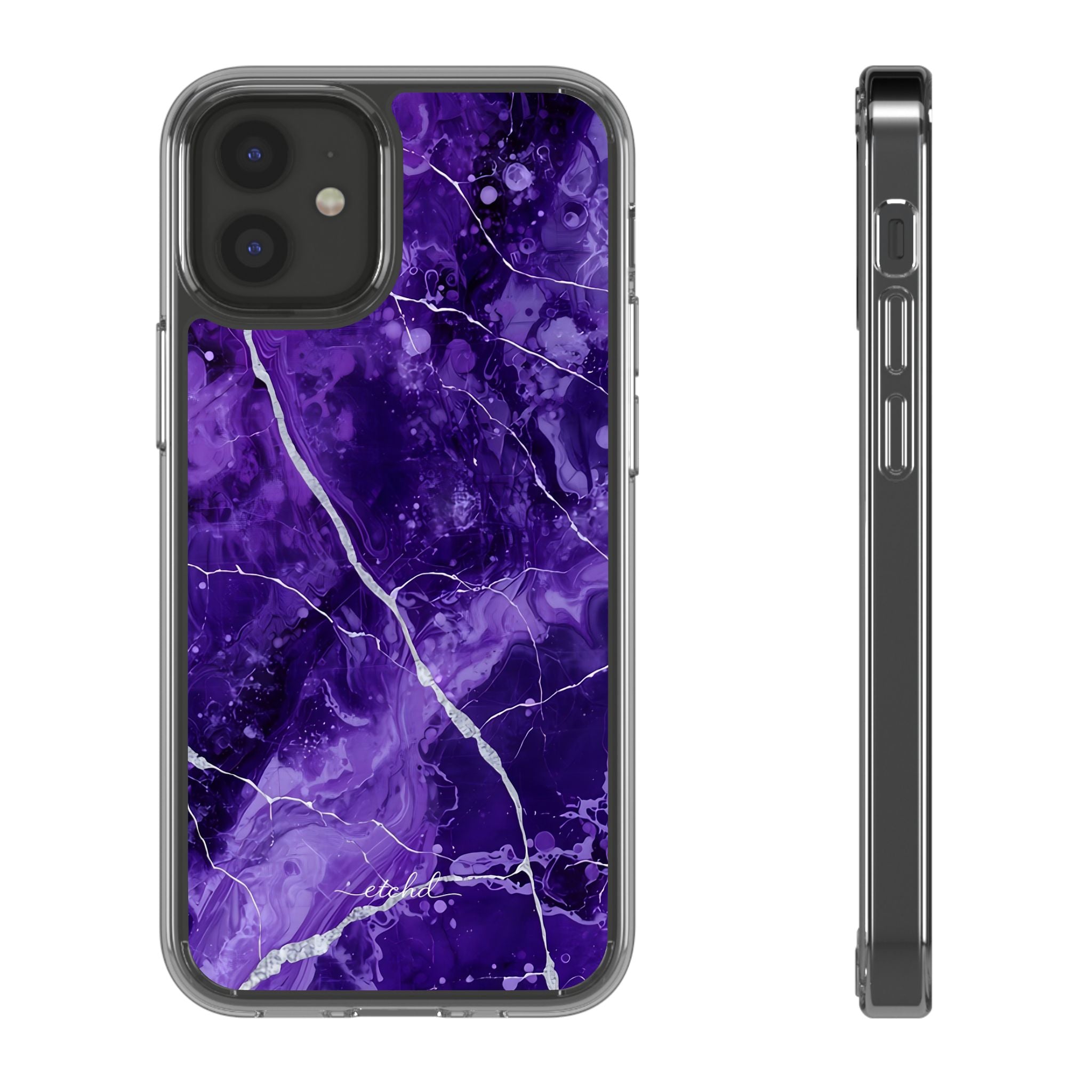 Amethyst Clear Phone Case by etchd, view 2