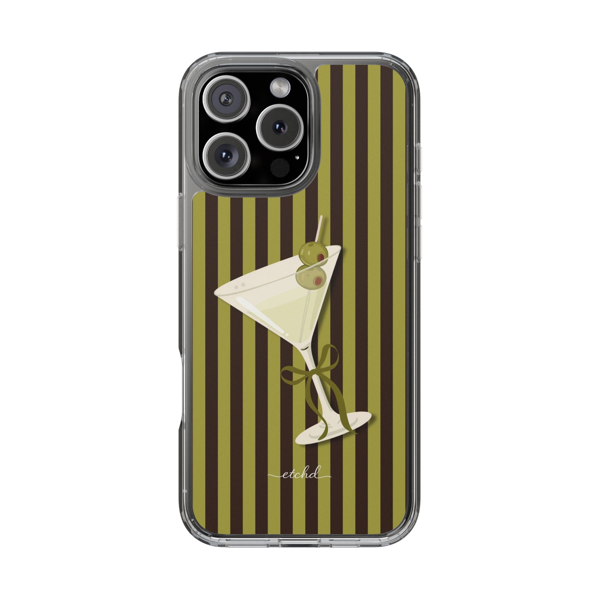 Martini Clear Phone Case – designer phone case by etchd