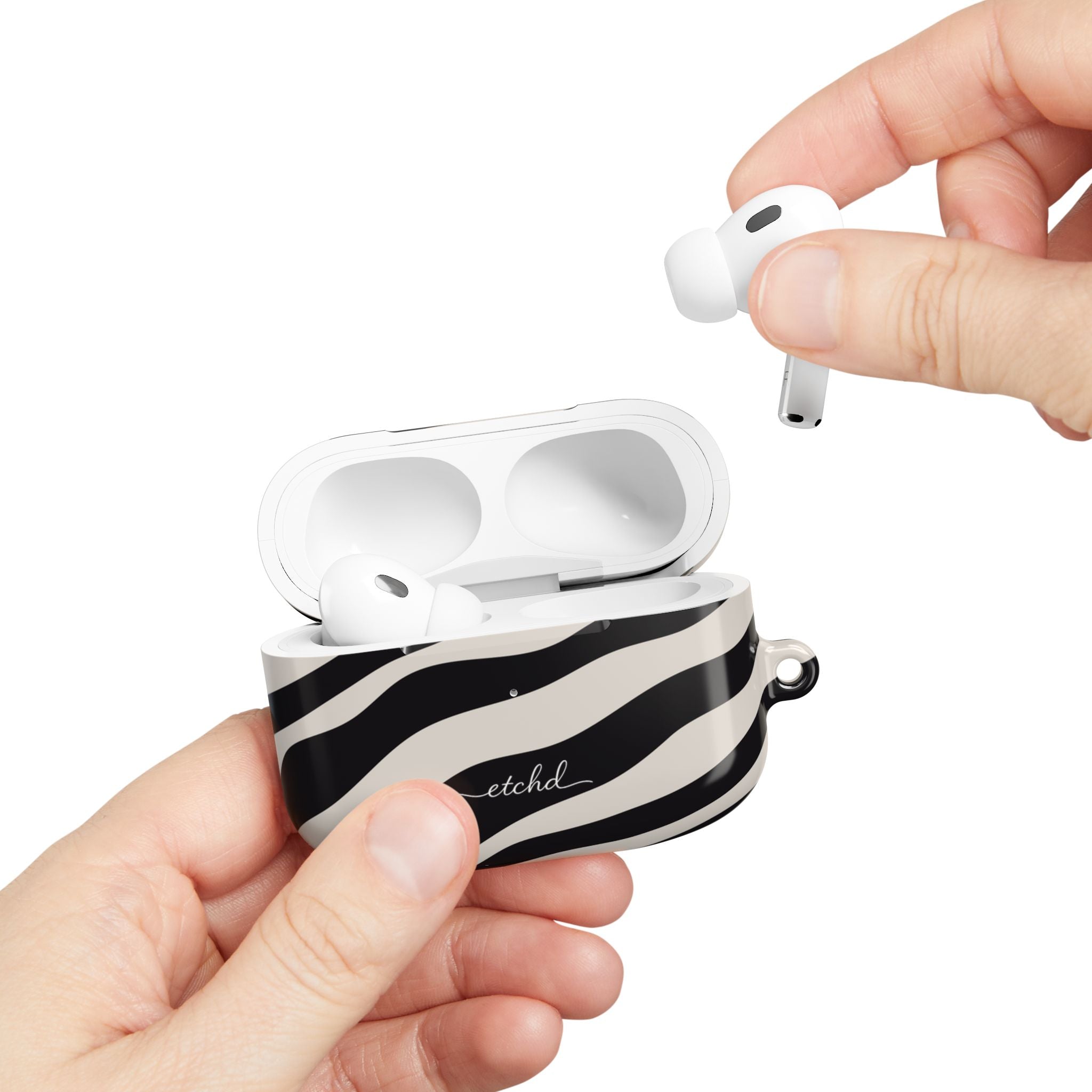 Zebra Print AirPod Case by etchd, view 11