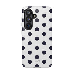 Navy And White Polka Dot Phone Case by etchd, view 61