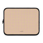 Butter & Pink Gingham Custodia per laptop