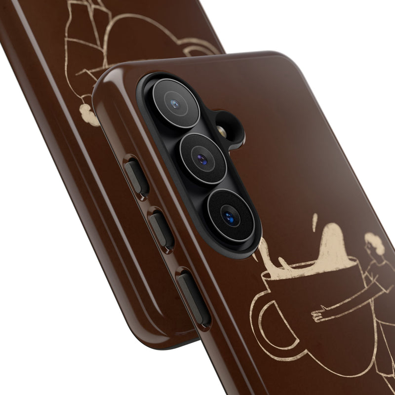 Gentlemen Espresso Phone Case by etchd, view 143