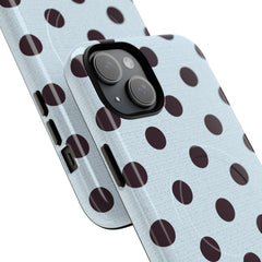Plum And Blue Polka Dot Magnetic Phone Case by etchd, view 23