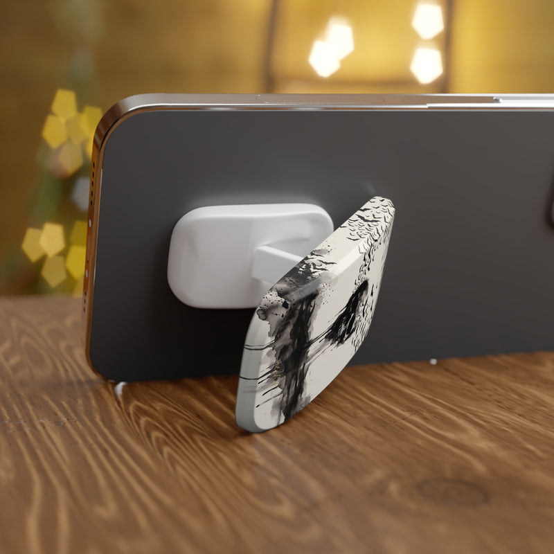 Ink Skull Click-On Phone Grip by etchd, view 4