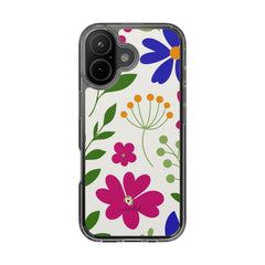 Funky Floral Clear Phone Case by etchd, view 35