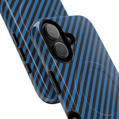 Espresso And Cerulean Diagonal Magnetic Phone Case by etchd, view 87