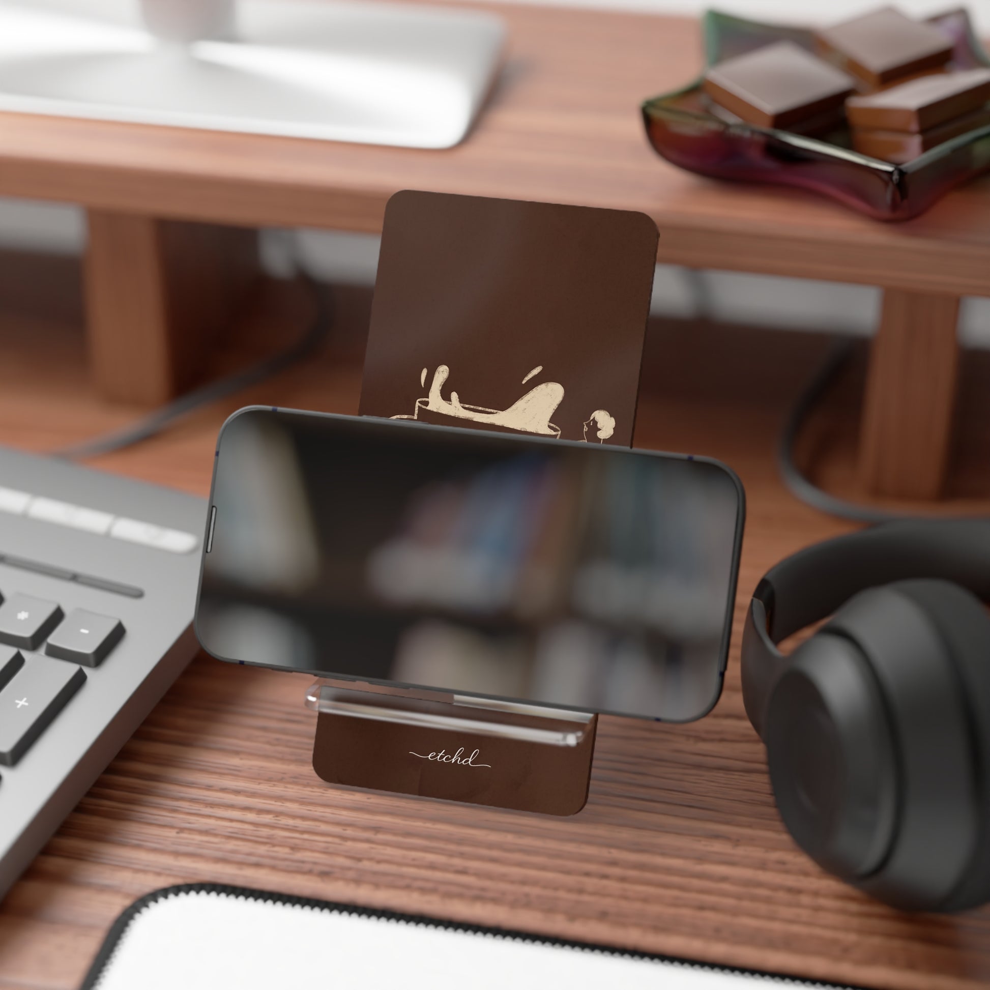 Gentlemen Espresso Phone Stand by etchd, view 4