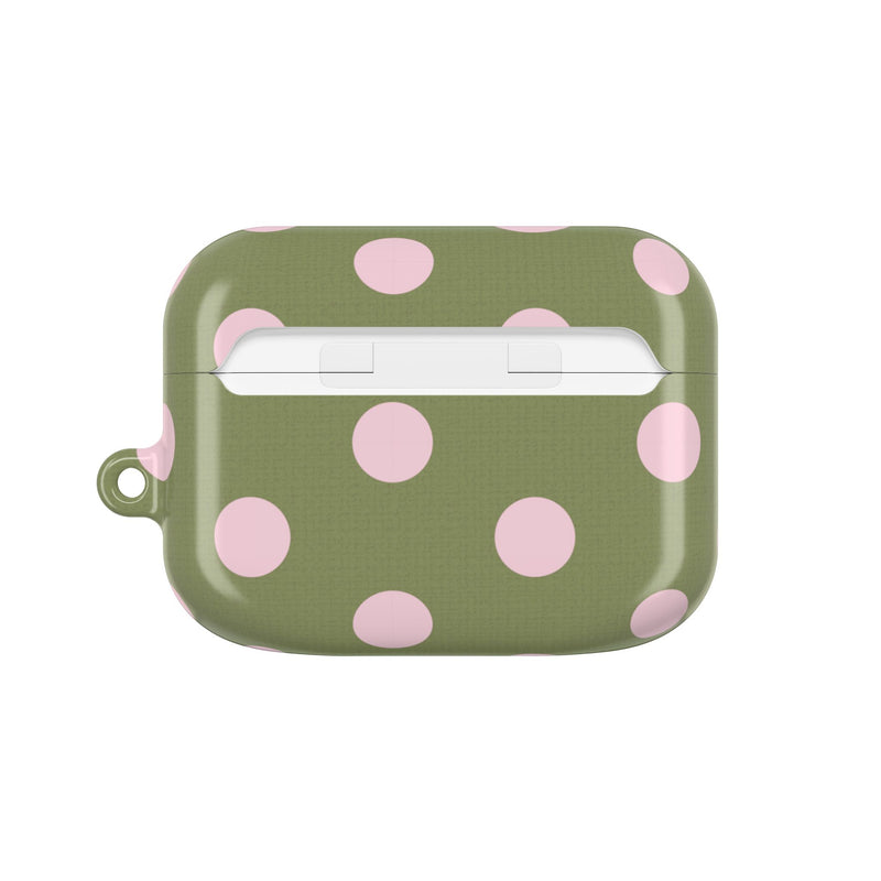 Pink & Green Polka Dot AirPod Case by etchd, view 7