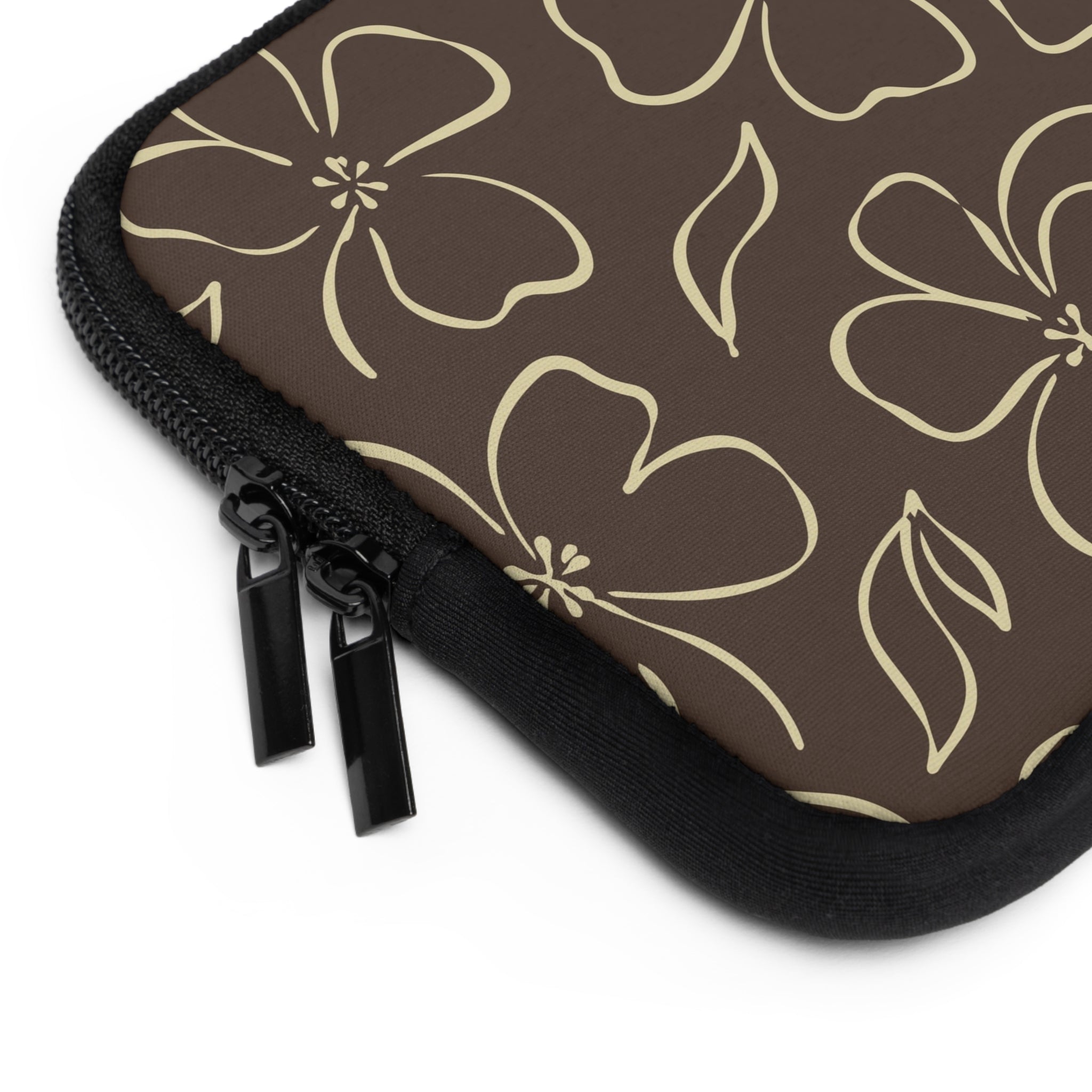 Butter & Brown Floral Laptop Sleeve by etchd, view 12
