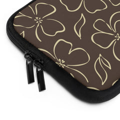 Butter & Brown Floral Laptop Sleeve by etchd, view 12