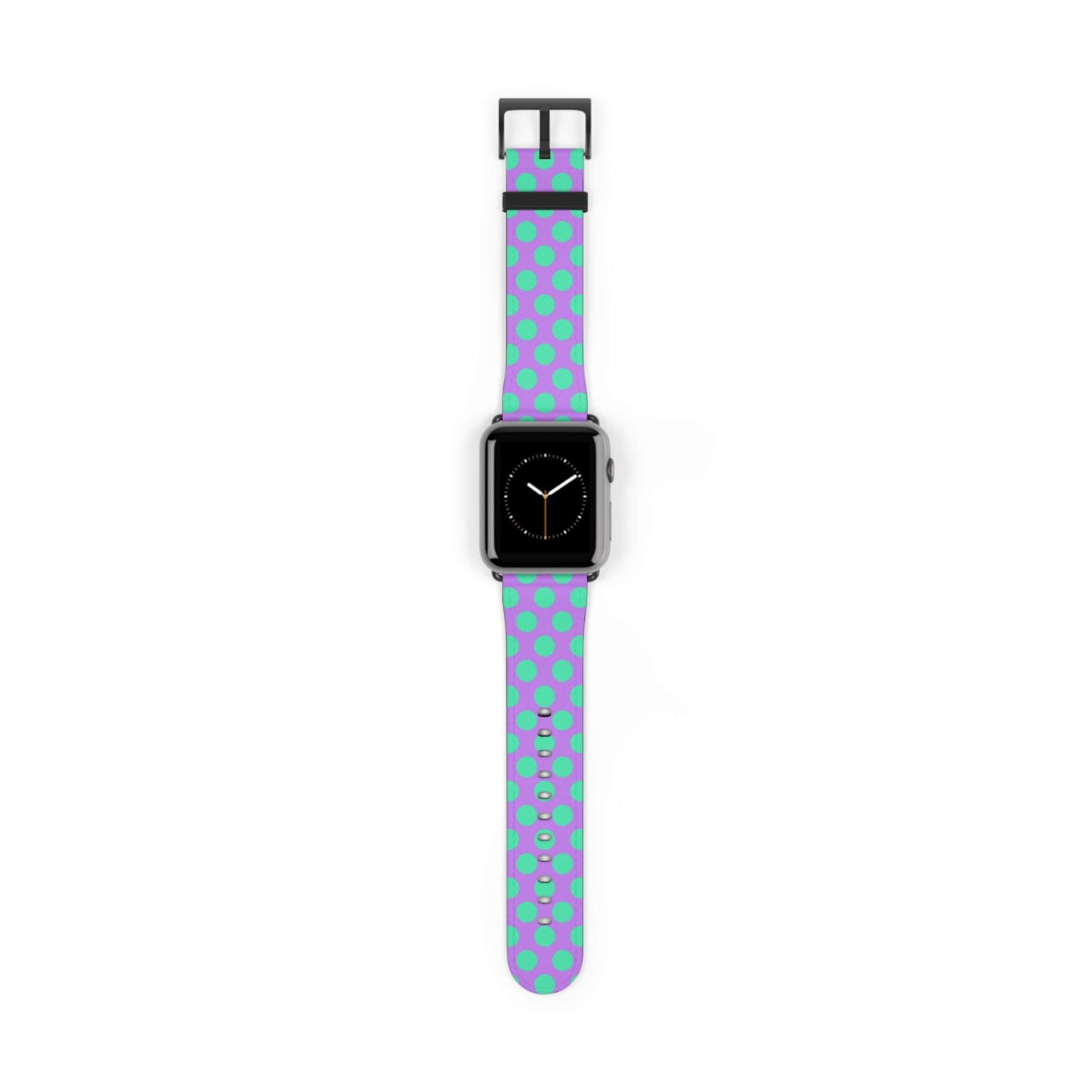 Hypermint & Lilac Polka Dot Cinturino per smartwatch di etchd, vista 2