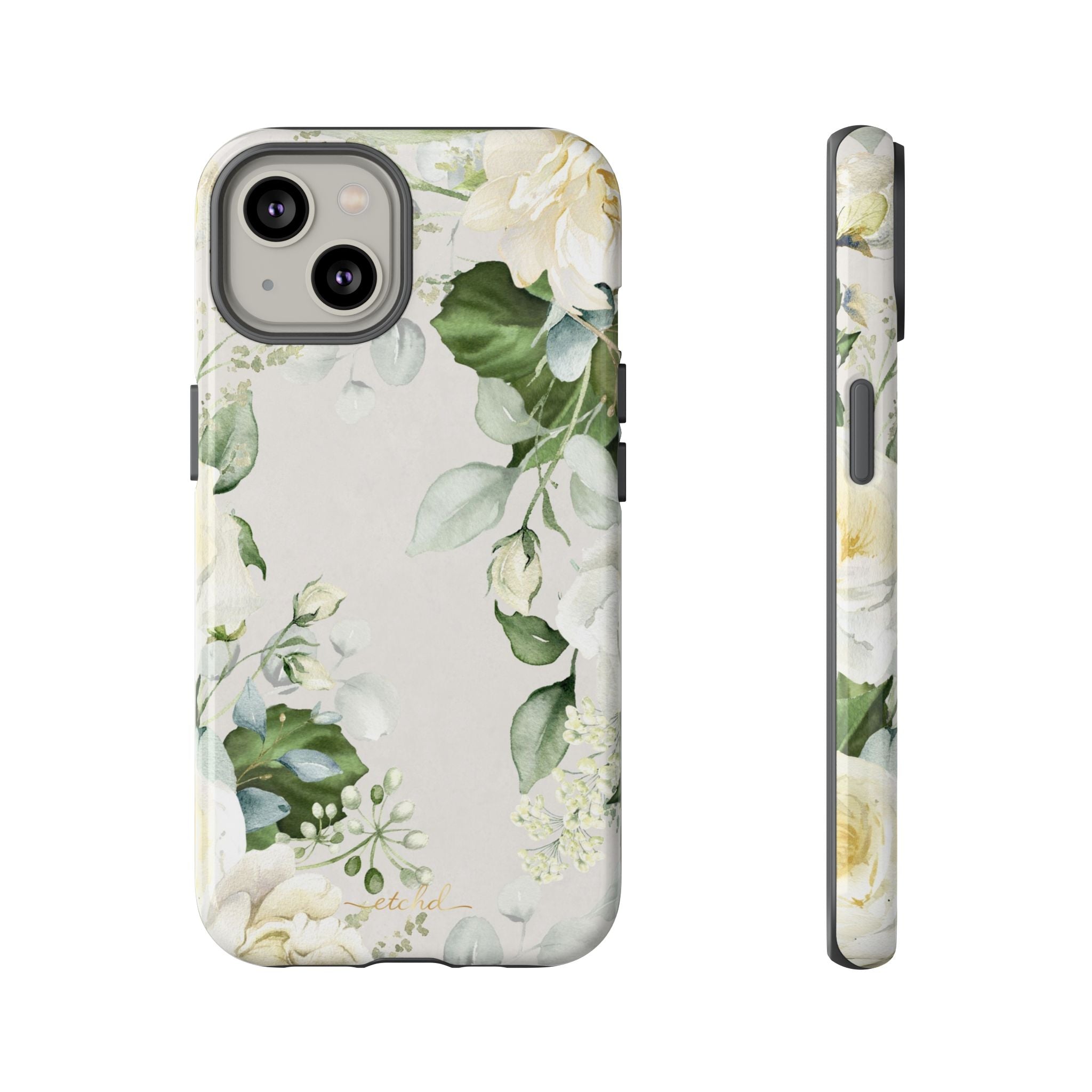 White Roses Phone Case by etchd, view 2
