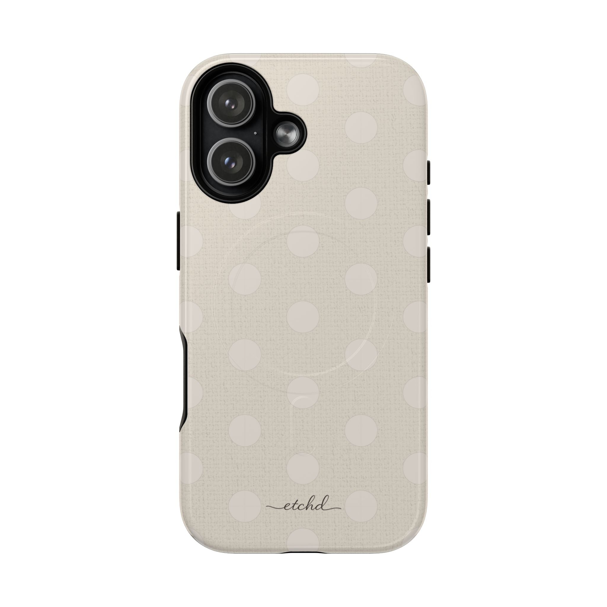 Neutral Polka Dot Magnetic Phone Case by etchd, view 25
