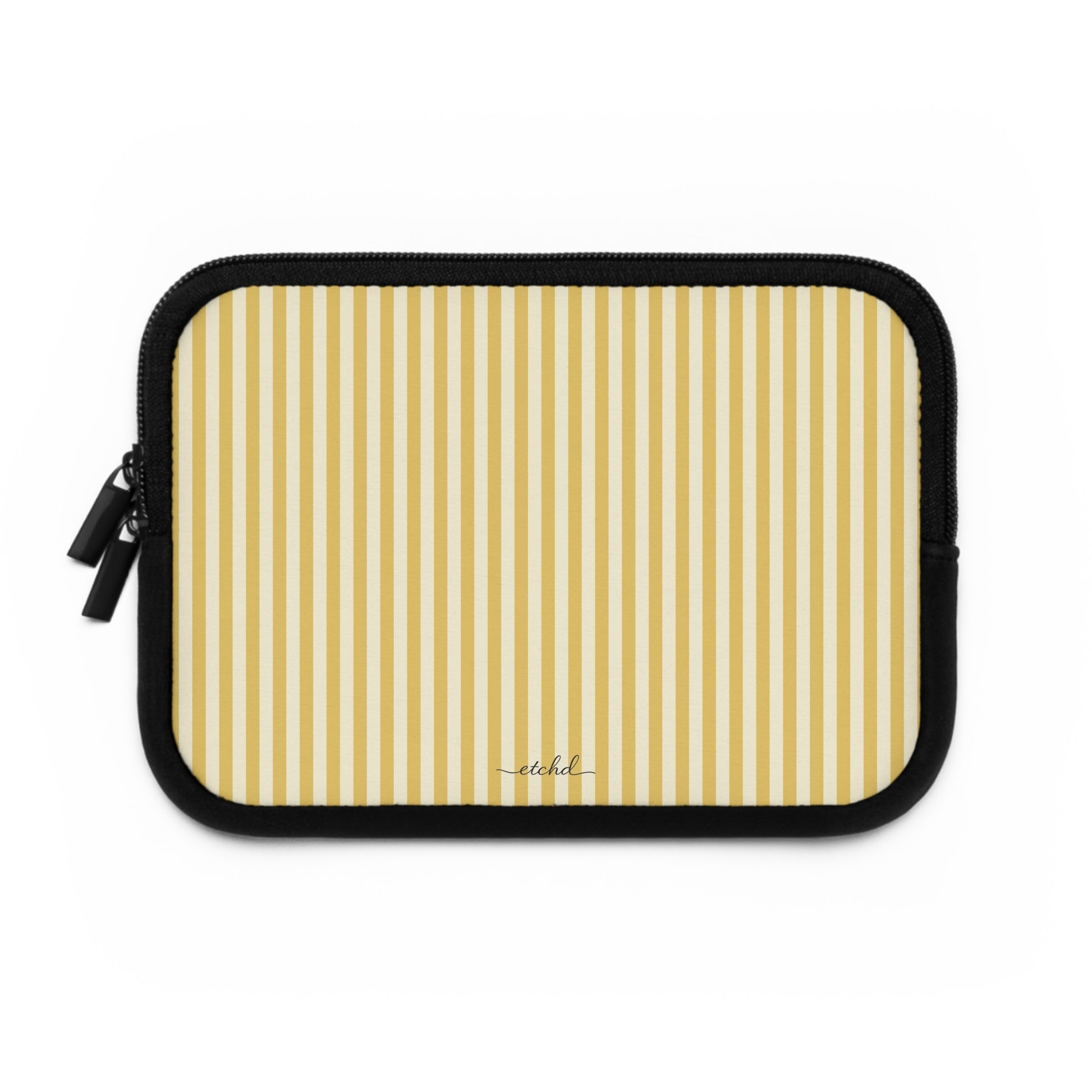 Butter & Cream Striped Laptop Sleeve by etchd, view 2