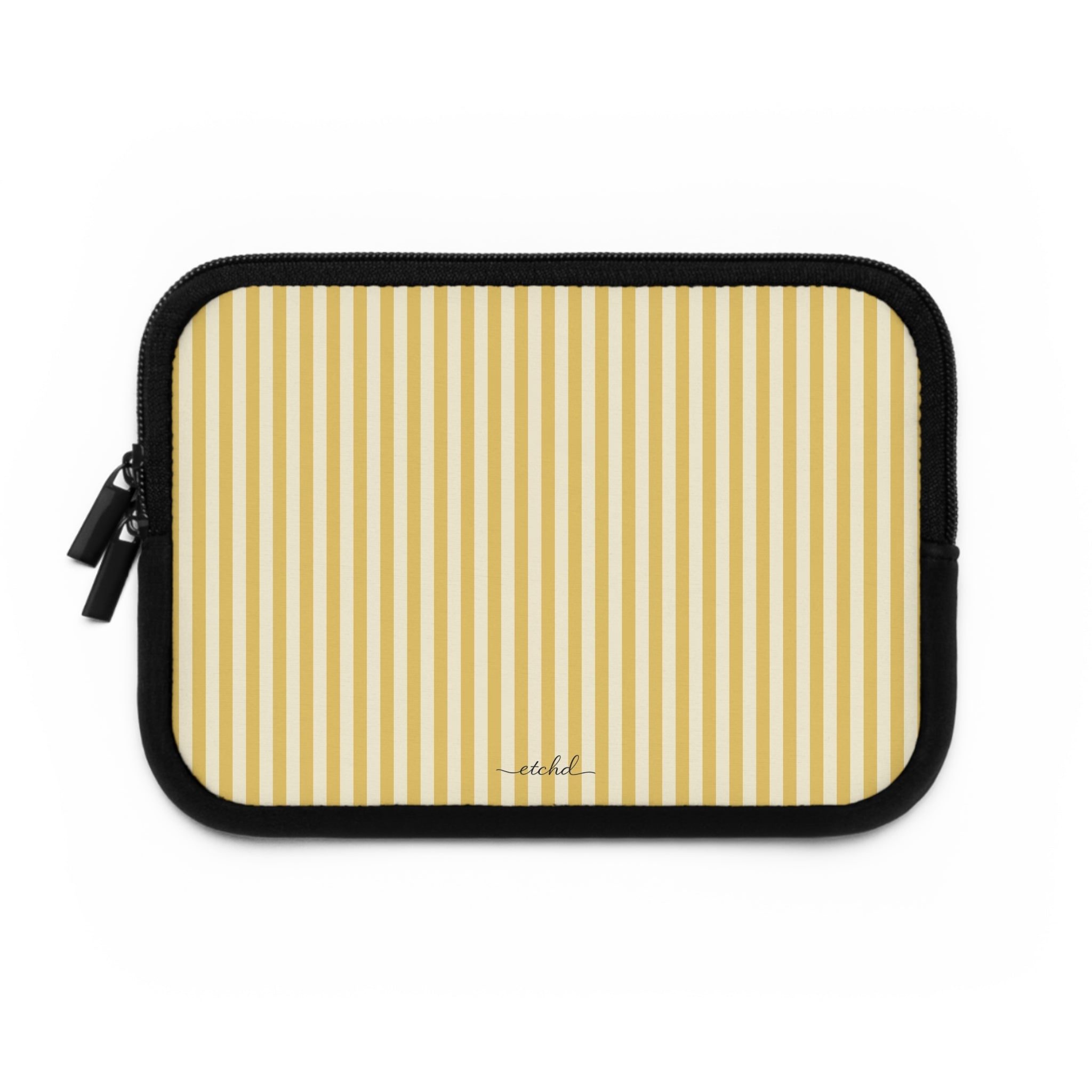 Butter & Cream Striped Laptop Sleeve by etchd, view 2