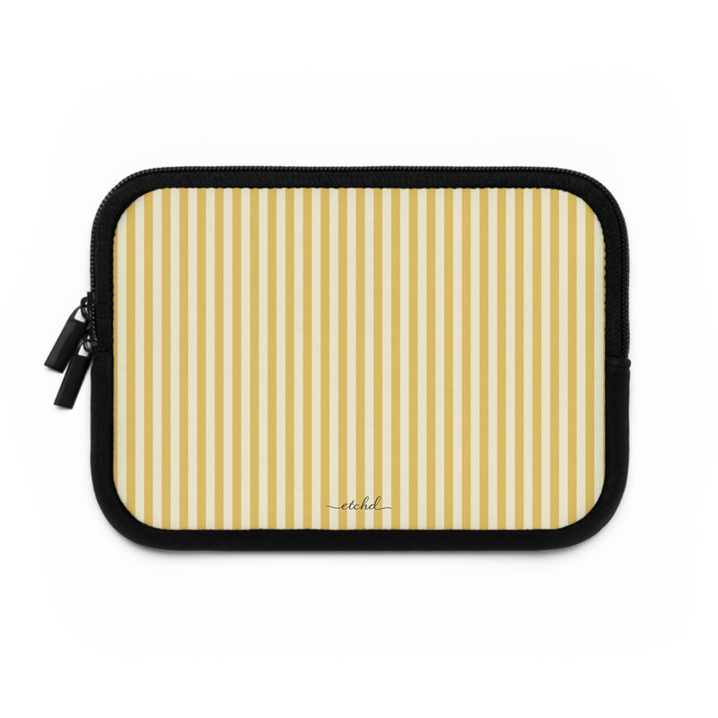Butter & Cream Striped Laptop Sleeve by etchd, view 2