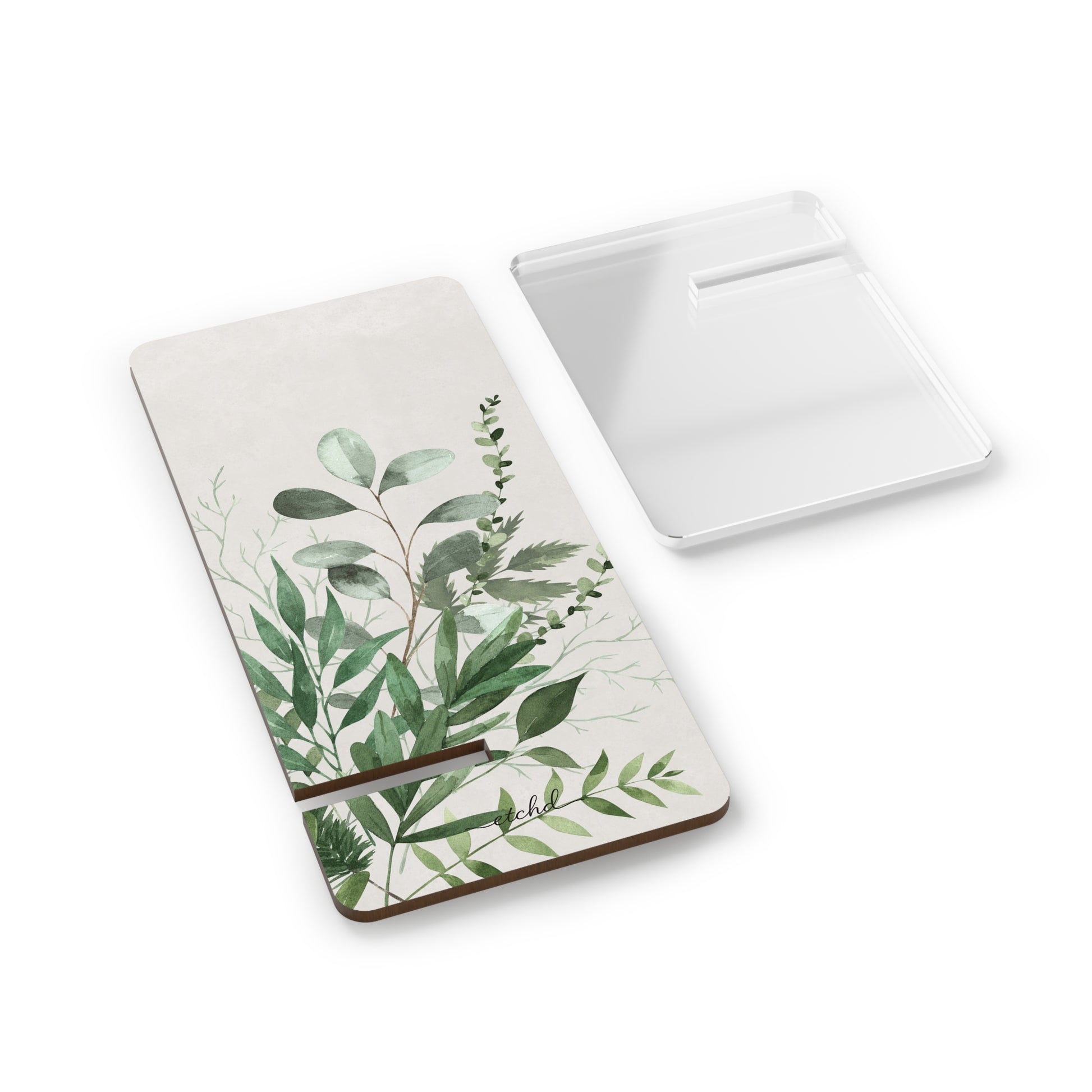 Botanical Leaf Phone Stand by etchd, view 2
