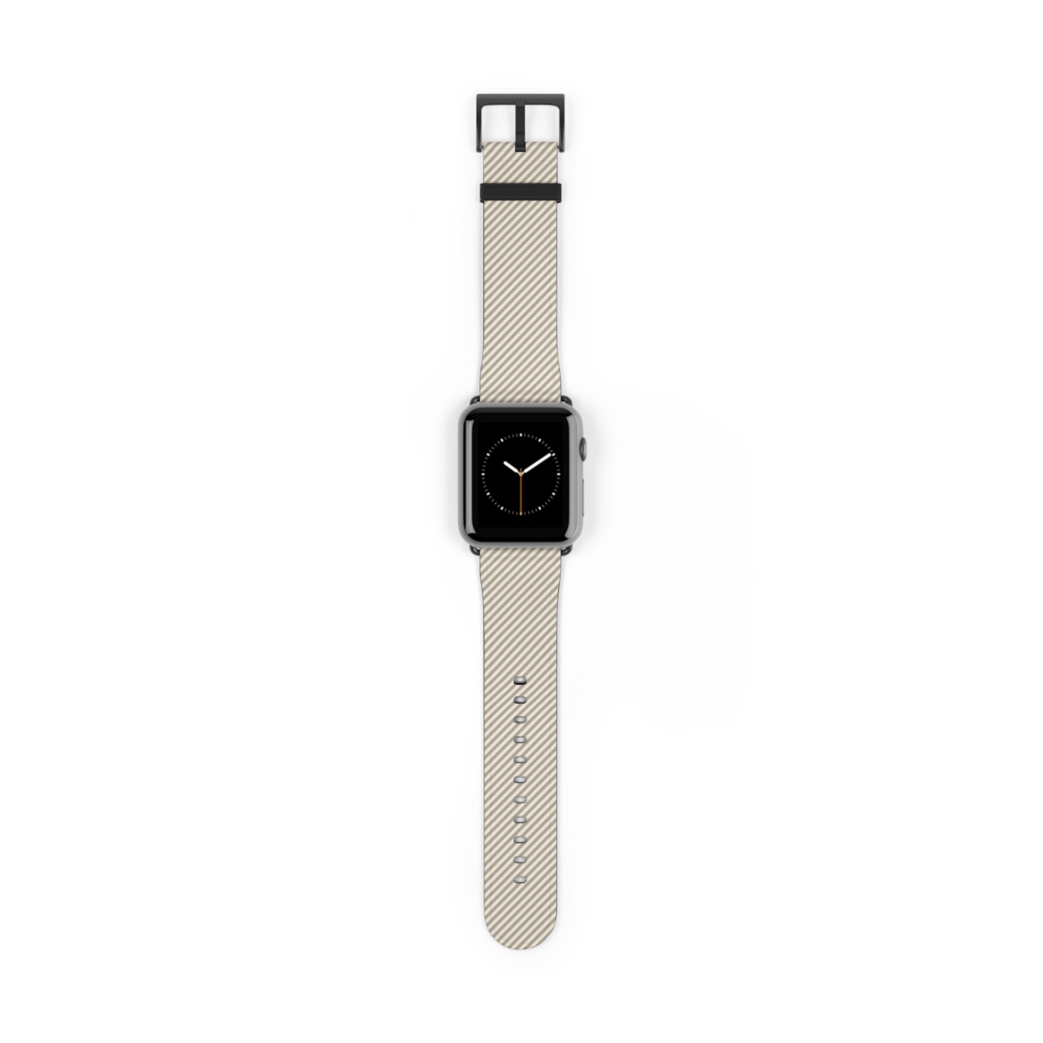 Neutral Striped Diagonal Smartwatch Strap by etchd, view 2